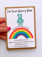 Rainbow Worry Bear