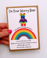 Rainbow Worry Bear