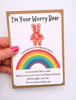 Rainbow Worry Bear