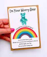 Rainbow Worry Bear