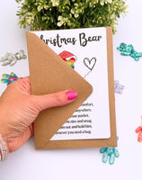 Christmas Bear Pocket Hug