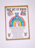 First Day Of Primary School Pocket Worry Bear