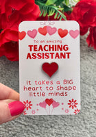 Teacher Heart Gift Badge - End Of Year Gift