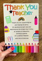 Teacher Rainbow Badge - End Of Year Gift