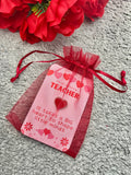 Teacher Heart Gift Badge - End Of Year Gift