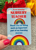 Teacher Rainbow Gift Badge - End Of Year Gift