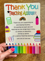 Teacher Rainbow Badge - End Of Year Gift